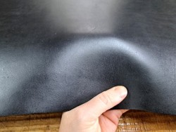 Collet de vache tannage végétal lisse - Noir- Cuirenstock