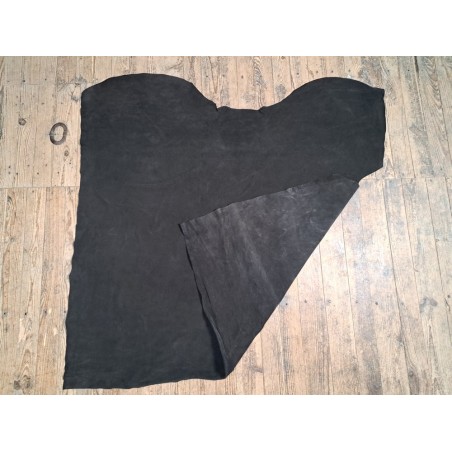Peau de veau velours - GRIS ANTHRACITE - Cuir en Stock