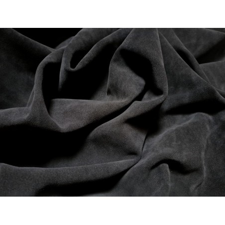 Peau de veau velours - GRIS ANTHRACITE - Cuir en Stock