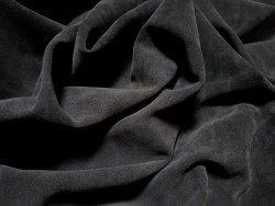 Peau de veau velours - GRIS ANTHRACITE - Cuir en Stock