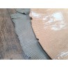 Lot de 2 peaux de cuir de lézard - A - Vert pastel/Beige
