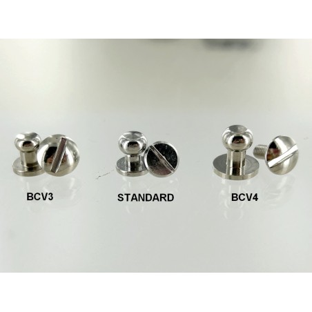 Tailles boutons de col à vis - maroquinerie accessoire qualité professionnelle cuir en stock