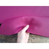 Demi-peau de cuir de taurillon - Rose fuchsia - Cuir en Stock
