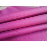 Demi-peau de cuir de taurillon - Rose fuchsia - Cuir en Stock
