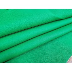 Demi-peau de cuir de taurillon - Verdoyant - Cuir en Stock