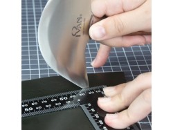 Couteau demi-lune à la française – Qualité professionnelle pour le travail du cuir - Cuir en Stock