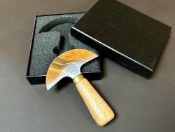 Couteau à tête ultra-professionnel en acier inoxydable – outil de coupe cuir - Cuir en Stock