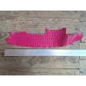 Morceau de cuir de crocodile véritable rose - Cuir en Stock