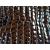 Peau de crocodile - Noir bleuté - Cuir en Stock