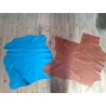 Lot de 2 peaux uniques - Cuir d'agneau et de mouton -M- Cuir en Stock