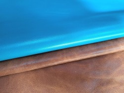 Lot de 2 peaux uniques - Cuir d'agneau et de mouton -M- Cuir en Stock