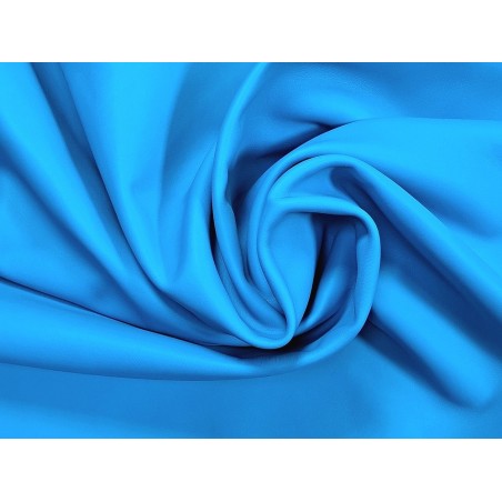 Peau de cuir de veau swift lisse - bleu - maroquinerie - Cuir en stock