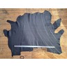 Peau de cuir de veau swift lisse - noir bleuté - maroquinerie - Cuirenstock