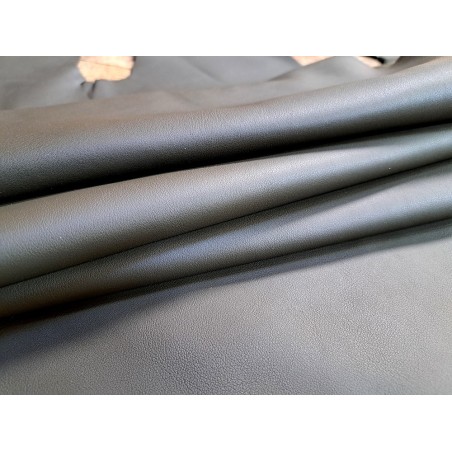Demi peau de cuir de veau Swift - souple et lisse - Kaki