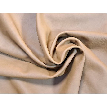 Peau de cuir de veau swift lisse - miel - maroquinerie - Cuir en stock