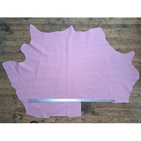 Peau de cuir de veau swift lisse - rose - maroquinerie - cuir en stock