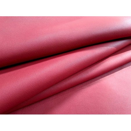 Peau de cuir de veau swift lisse - rouge piment - maroquinerie - Cuir en stock