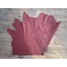 Peau de cuir de veau swift lisse - lie de vin - maroquinerie - Cuir en stock