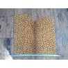 Peau de veau velours façon jaguar- jaune - Cuir en stock
