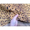 Peau de veau velours façon jaguar- jaune - Cuir en Stock