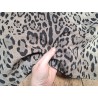 Peau de veau velours façon jaguar- beige - Cuir en stock