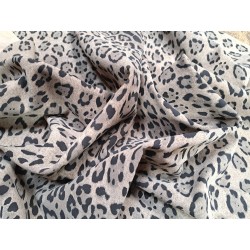Peau de veau velours façon jaguar- beige - Cuir en Stock
