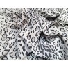 Peau de veau velours façon jaguar- blanc - Cuir en Stock
