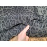 Peau de veau velours façon jaguar- gris - Cuirenstock