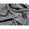 Peau de veau velours façon jaguar- gris - Cuir en Stock