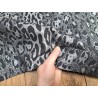 Peau de veau velours façon jaguar- noir - Cuirenstock