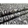 Peau de veau velours façon jaguar- noir - Cuir en stock