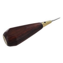 Alêne bois exotique - pointe diamant - outils - cuirenstock