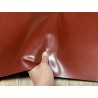 Demi-peau de cuir de veau BOX lisse - tannage ferme - paprika - Cuir en Stock