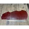 Demi-peau de cuir de veau BOX lisse - tannage ferme - paprika - Cuir en Stock
