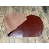 Demi-peau de cuir de veau BOX lisse - tannage ferme - paprika - Cuir en Stock