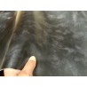 Demi-peau de cuir de veau BOX lisse - tannage ferme - nuancé effet tamponné - ANTHRACITE - Cuir en Stock