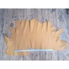 Demi-peau de cuir de taurillon - Jaune moutarde - Cuir en Stock