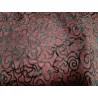 Demi peau de veau velours - fantaisie - bordeaux- Cuir en Stock