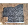 Peau de veau velours noir - zèbre - maroquinerie - cuir en stock
