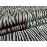 Peau de veau velours noir - zèbre - maroquinerie - Cuir en stock