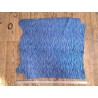 Peau de veau velours bleu - zèbre - maroquinerie - cuir en stock