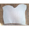 Peau de veau velours blanc/or - zèbre - maroquinerie - cuir en stock