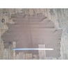 Demi-peau de cuir de taurillon - gros grain - taupe - Cuirensock