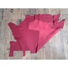 Cuir de taurillon - framboise - maroquinerie - Cuir en stock
