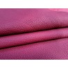 Cuir de taurillon - framboise - maroquinerie - Cuir en stock