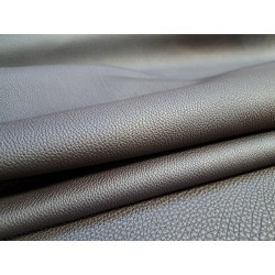 Cuir de taurillon- pleine fleur - Noir bleuté - Cuir en Stock