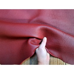 peau entière - taurillon - rouge carmin - cuirenstock