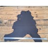 Peau de cuir de cerf - finition grainé brun - Cuir en stock