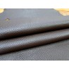 Peau de cuir de cerf - finition grainé brun - Cuir en Stock