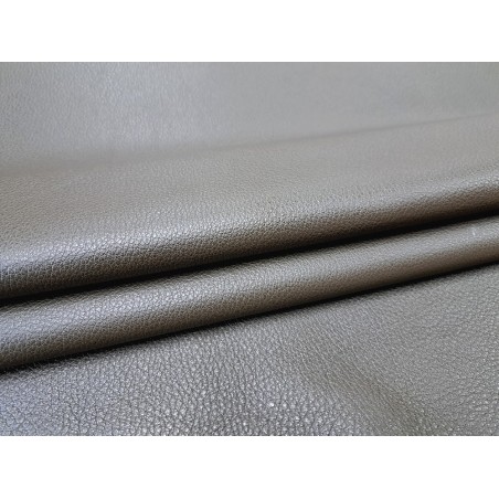 Peau de cuir de cerf - finition grainé kaki - Cuir en Stock